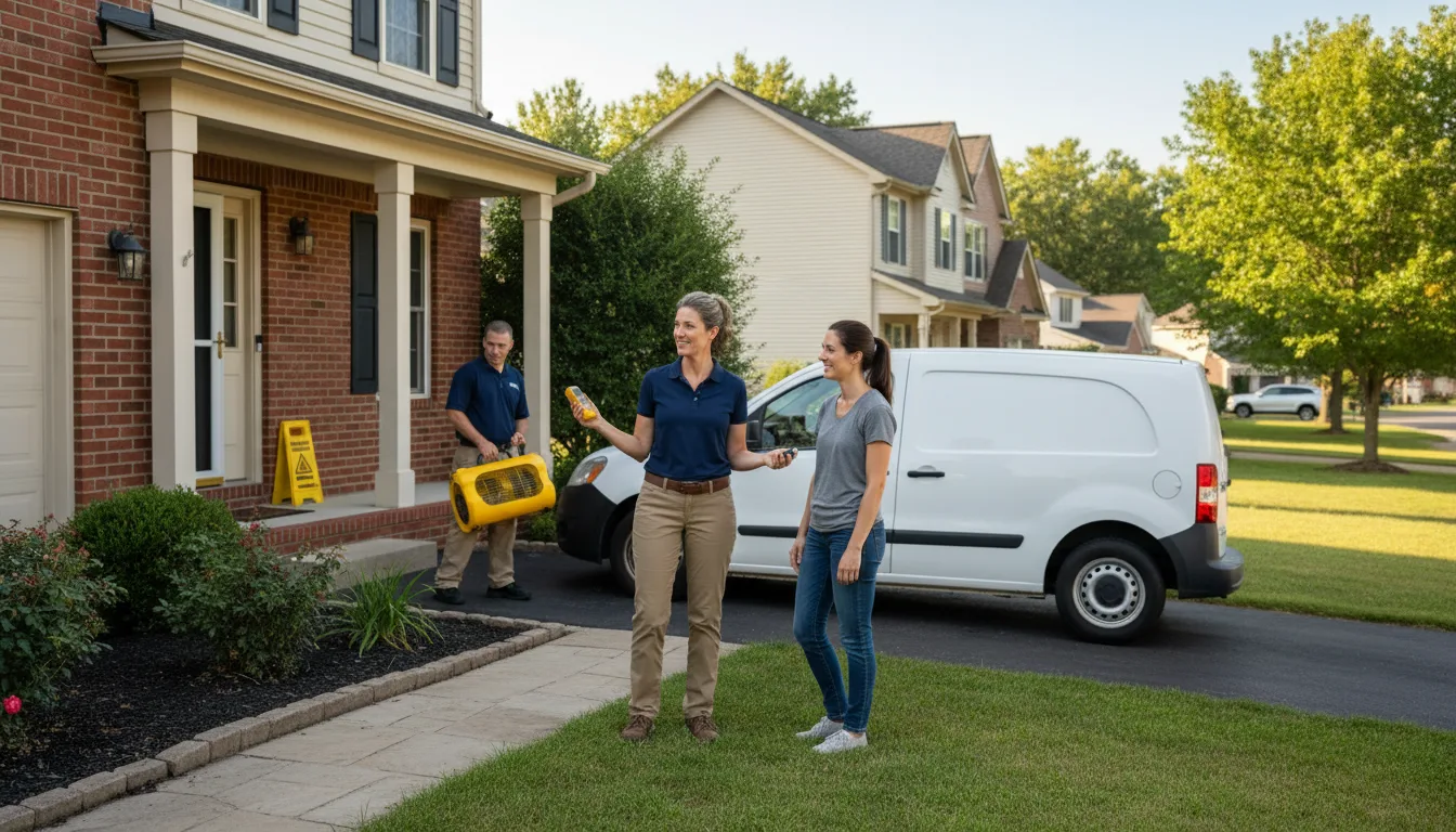 Residential water damage restoration in Nobleton, FL